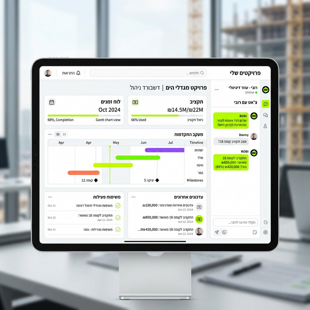 Q-BUILD Tablet Dashboard